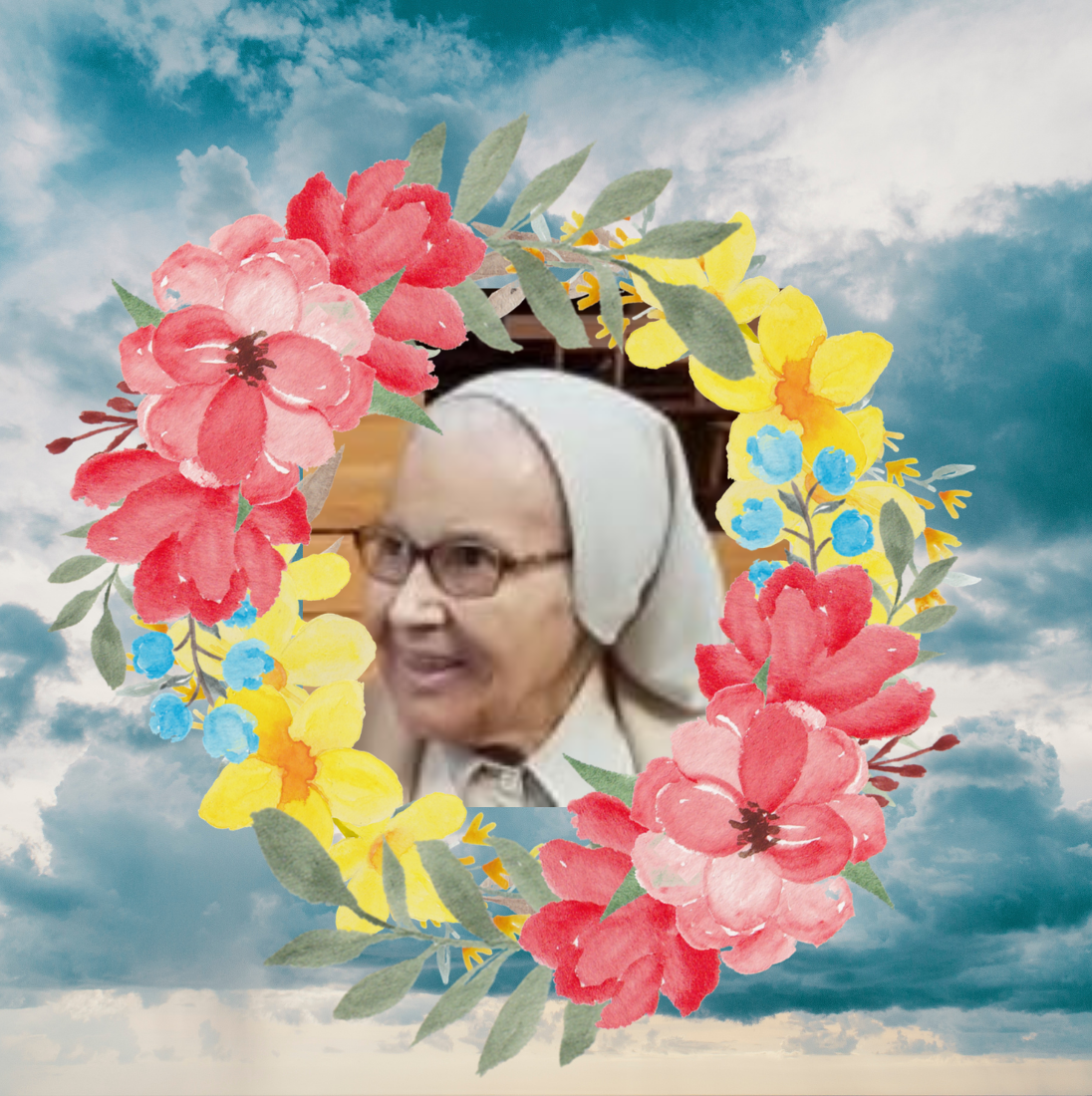 SOR GLORIA DA ROCHA GOMES, naciendo en el jardín de Dios 🌼